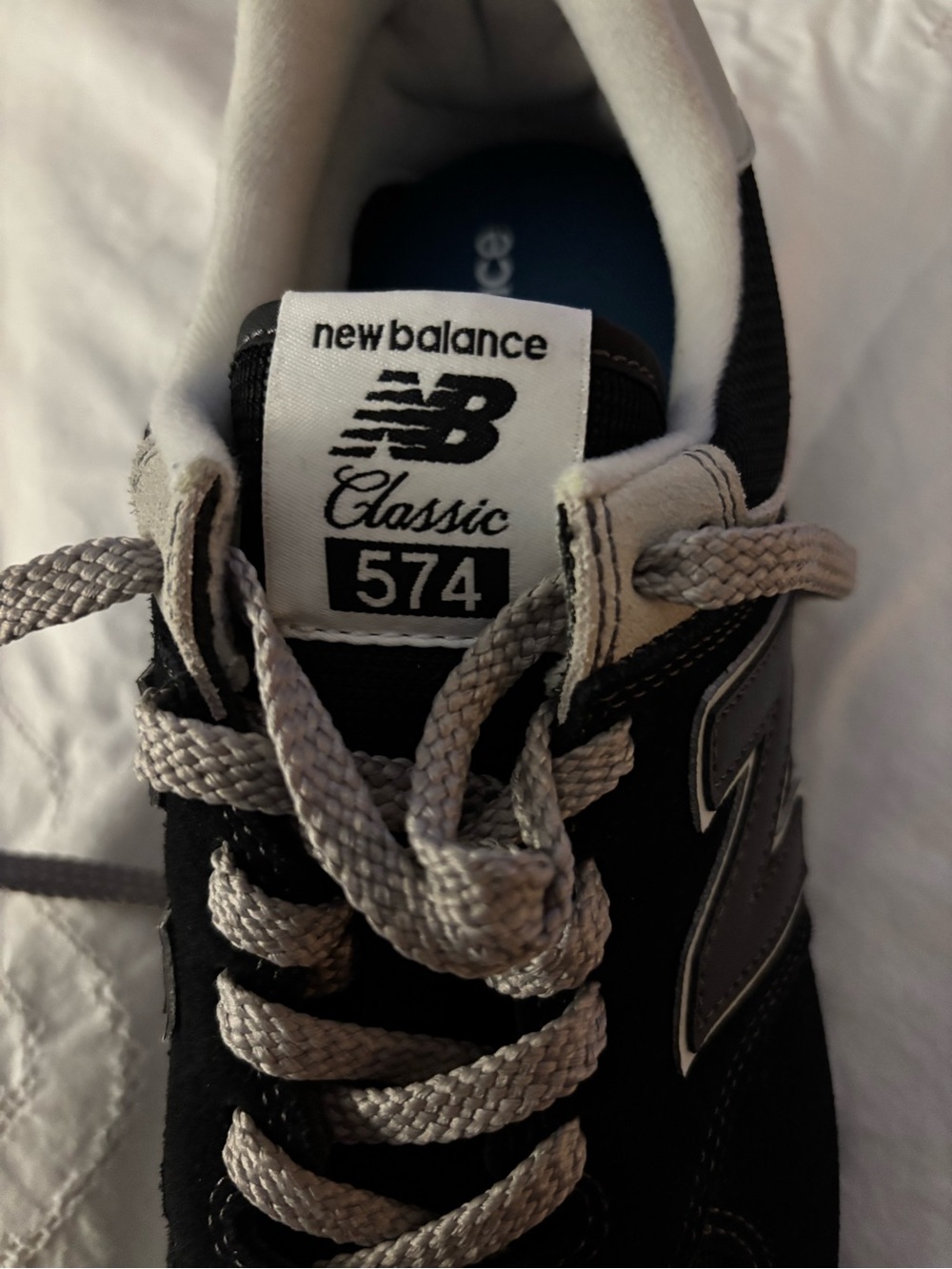 New Balance Classic 574 Men's Black and Gray Sneakers